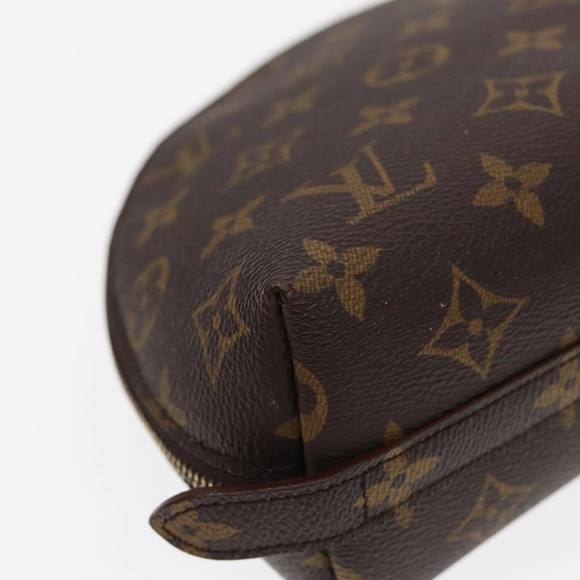 LOUIS VUITTON Monogram Trousse Demi Ronde Cosmetic Pouch M47520 LV Auth 87600 - Picture 16 of 16